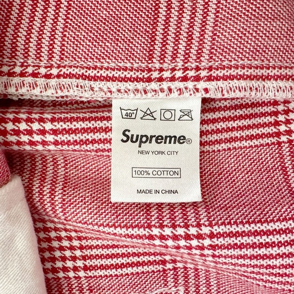 Supreme Red Plaid Shorts - Picture 11 of 11